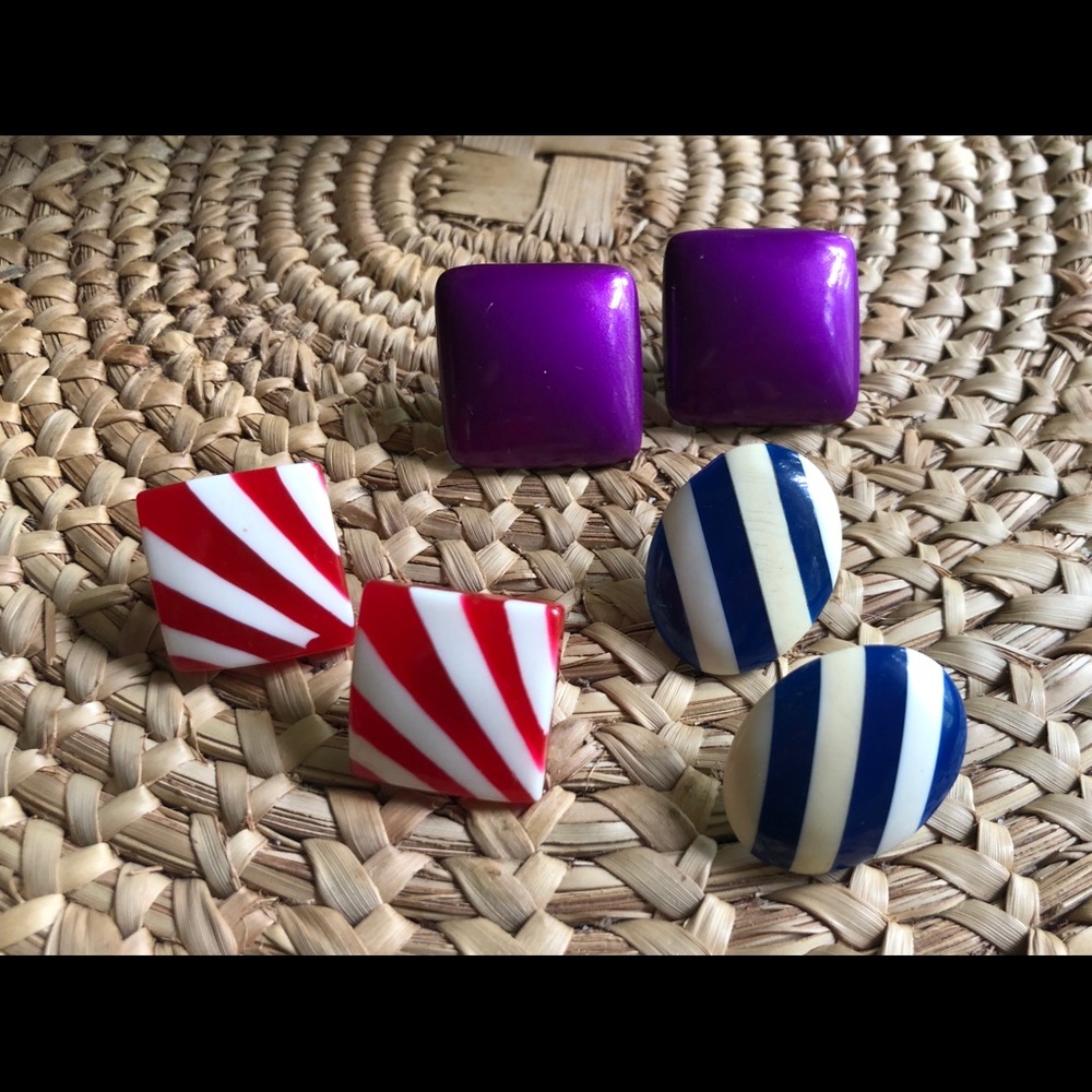 🔴 90s Statement Earring Set 🔺